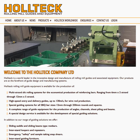 HOLLTECK INTRODUCE NEW COMPANY WEBSITE